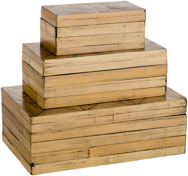 Cane Garden 13.8" X 8.3" X 4.9",11" X 5.5" X 4.1",7.9" X 3.9" X 3.3" Decorative Accents
