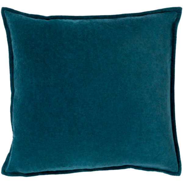 Cotton Velvet 18" X 18"  Pillow Shell With Down Insert
