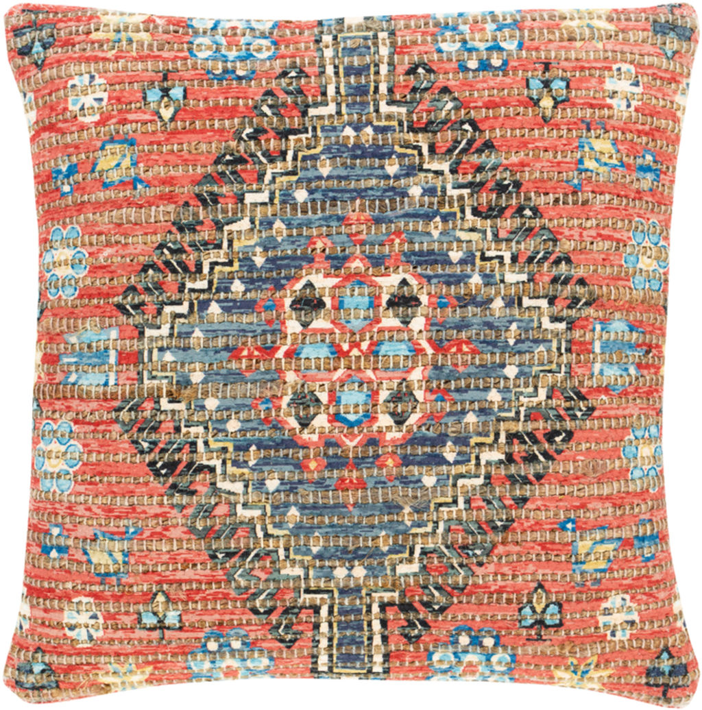 Coventry 18" X 18" Pillow Kit, Bright Red (Down Insert + Cover)