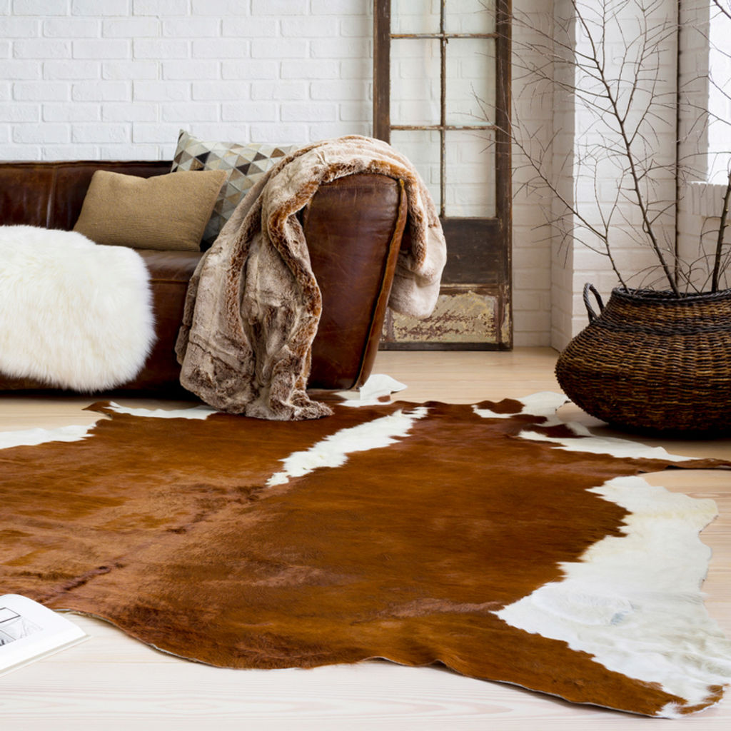 Preview image for Hair on Hide Accent Rug 5' X 5' , Camel