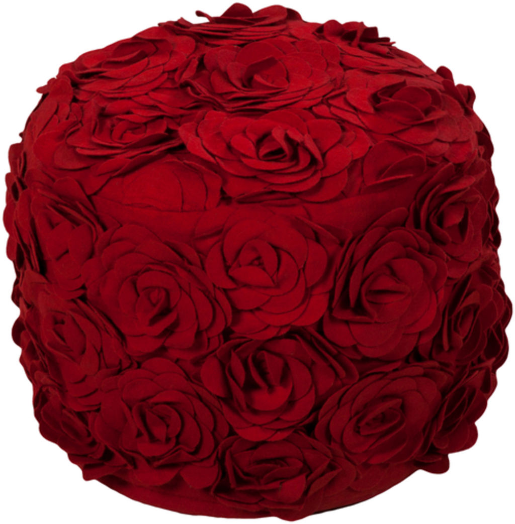 Preview image for Felted Floral 18" X 18" X 14" Pouf