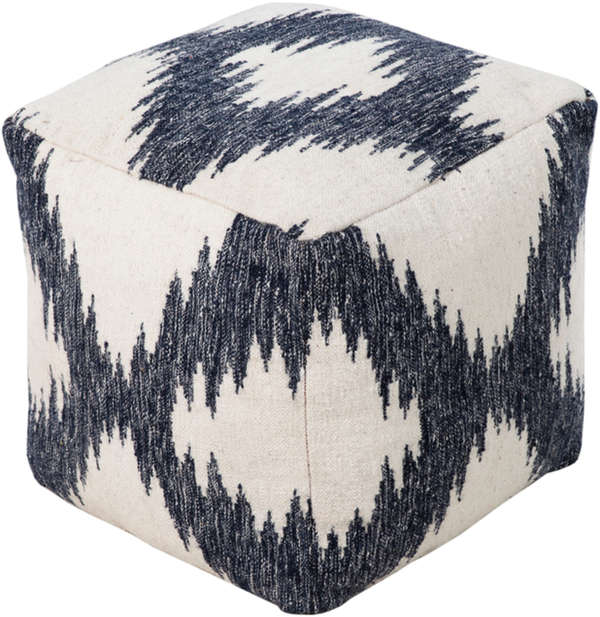 Frontier 18" X 18" X 18" Pouf, Khaki