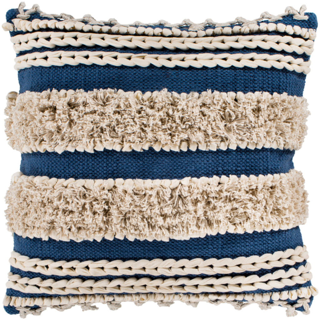 Preview image for Helena 22" X 22" Pillow Kit, Navy (Polyester Insert + Cover)