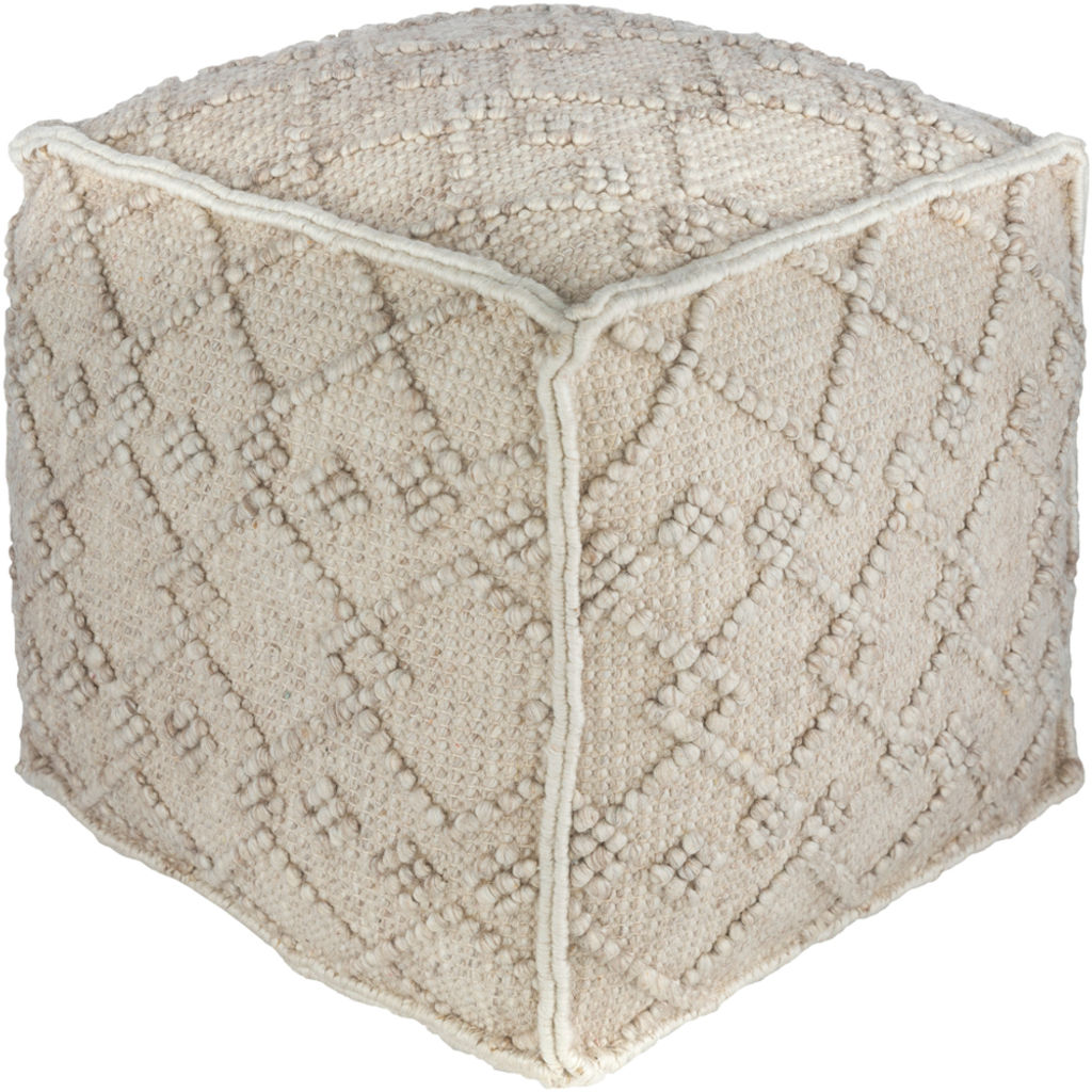 Preview image for Hygge 18" X 18" X 18" Pouf, White