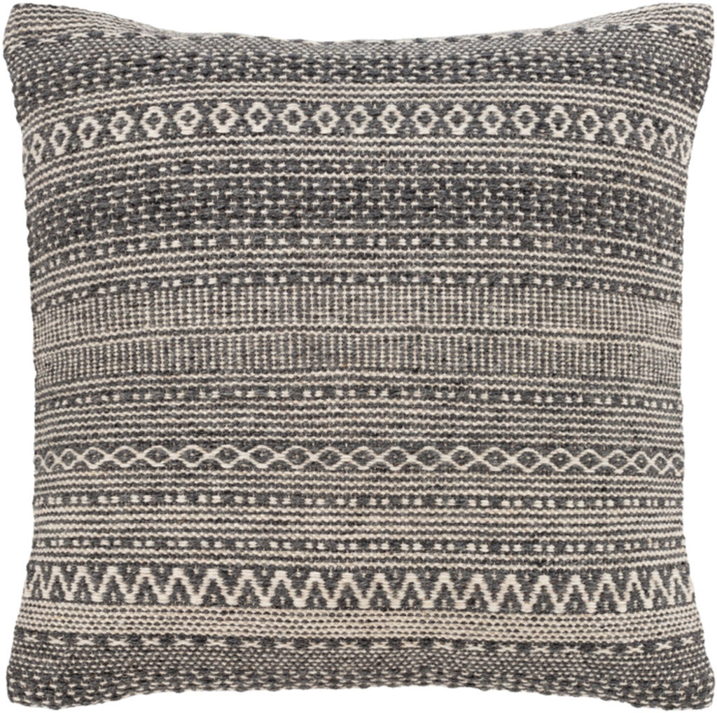 Preview image for Leif 20" X 20" Pillow Kit, Charcoal (Polyester Insert + Cover)