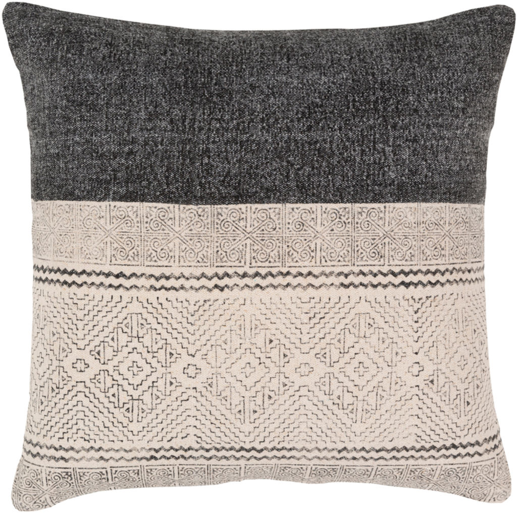 Lola 20" X 20" Pillow Kit, Black