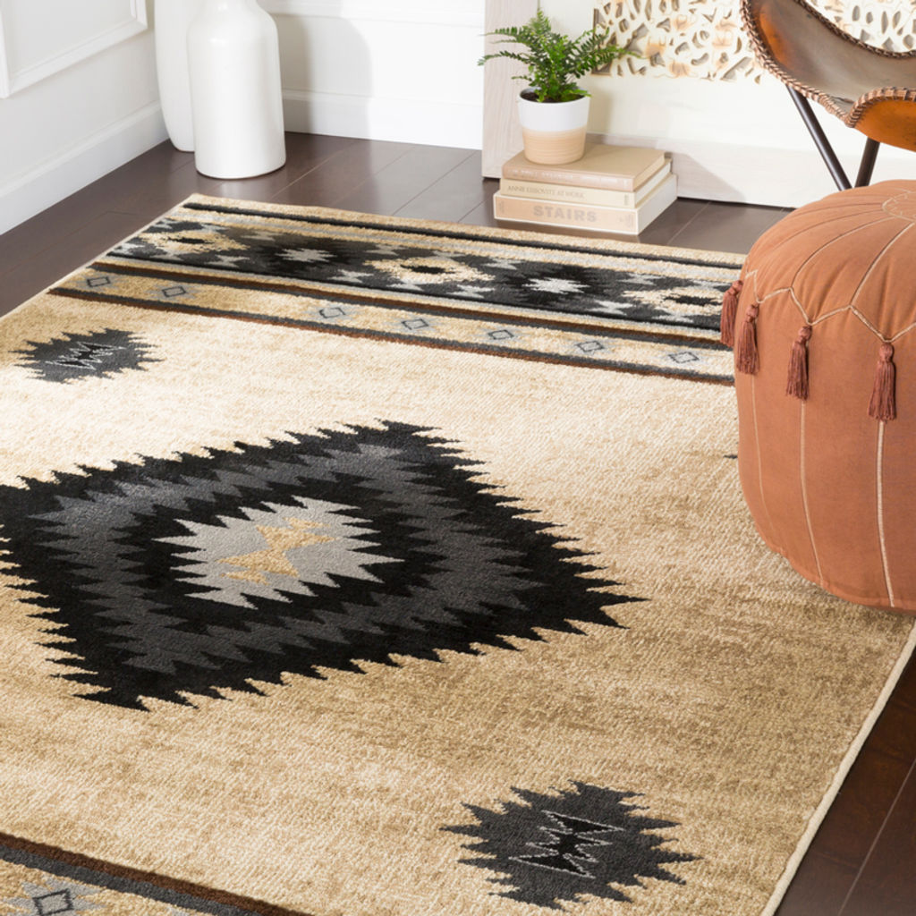 Preview image for Paramount 6'7" X 9'6" Rug, Black