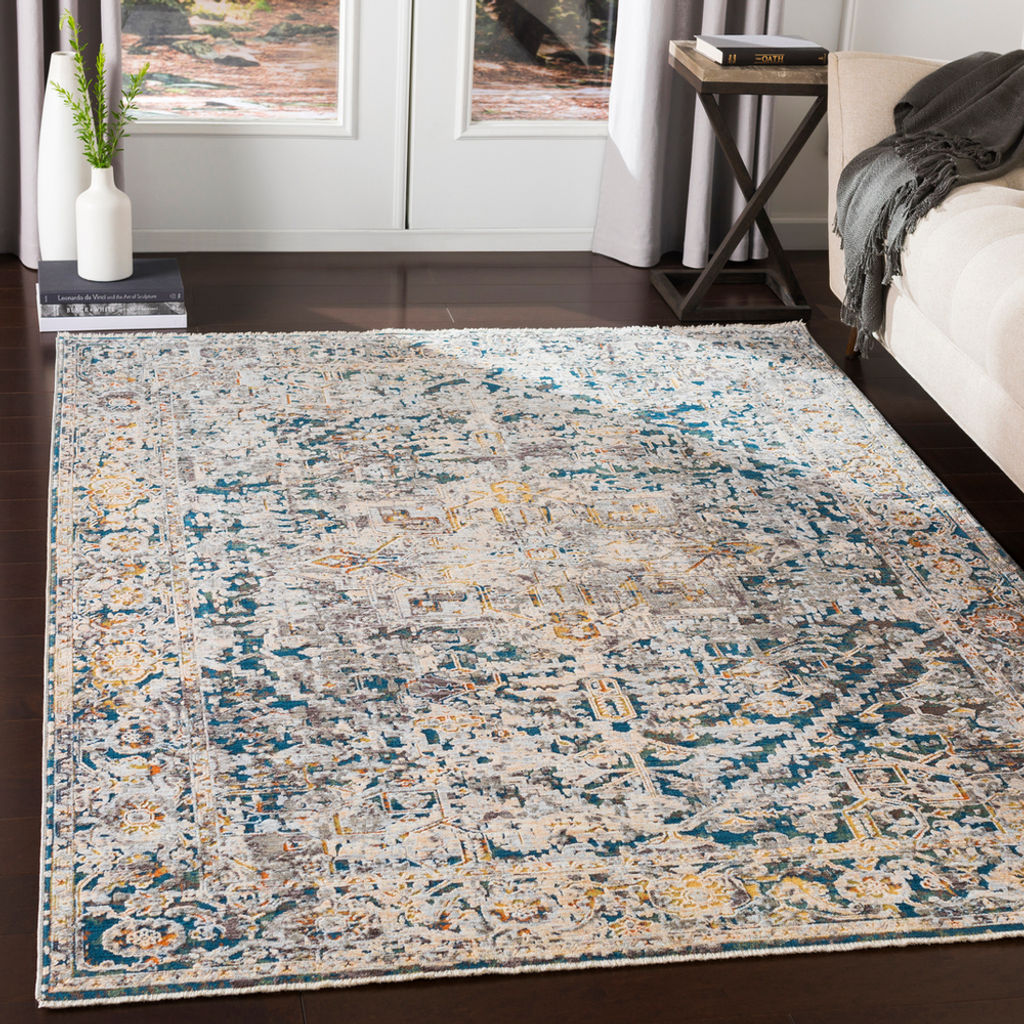 2' X 3'3" Rug, Pale Blue