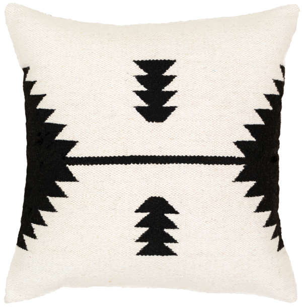 Shiprock 20" X 20" Pillow Kit, Black (Down Insert + Cover)