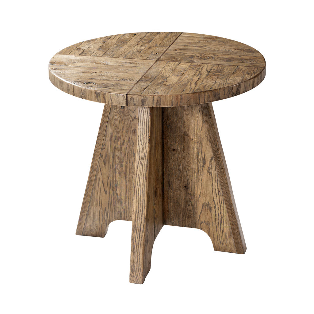 Echo Oak Side Table (28"D)