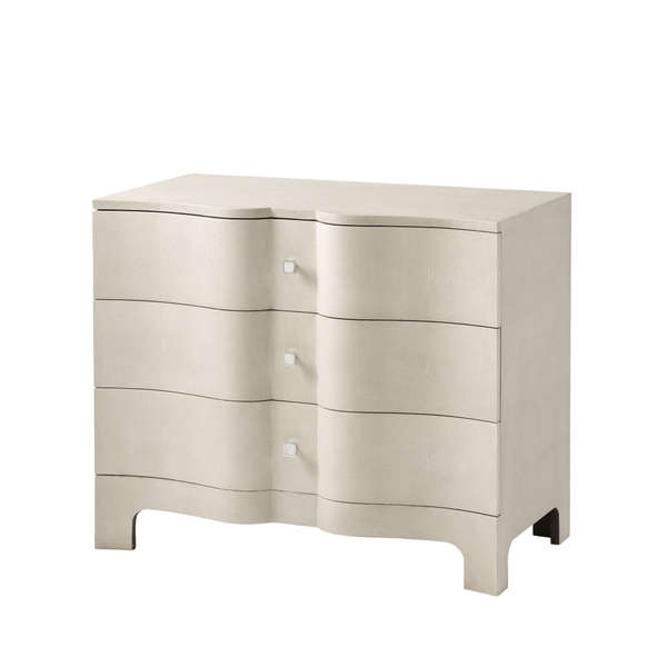 Nolan Serpentine Chest of Three Drawers