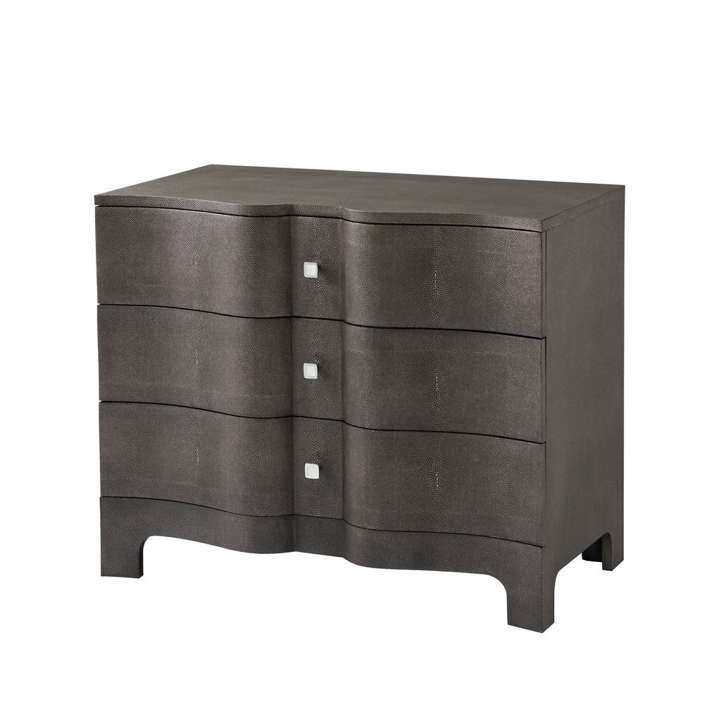 Nolan Serpentine Chest Of Three Drawers