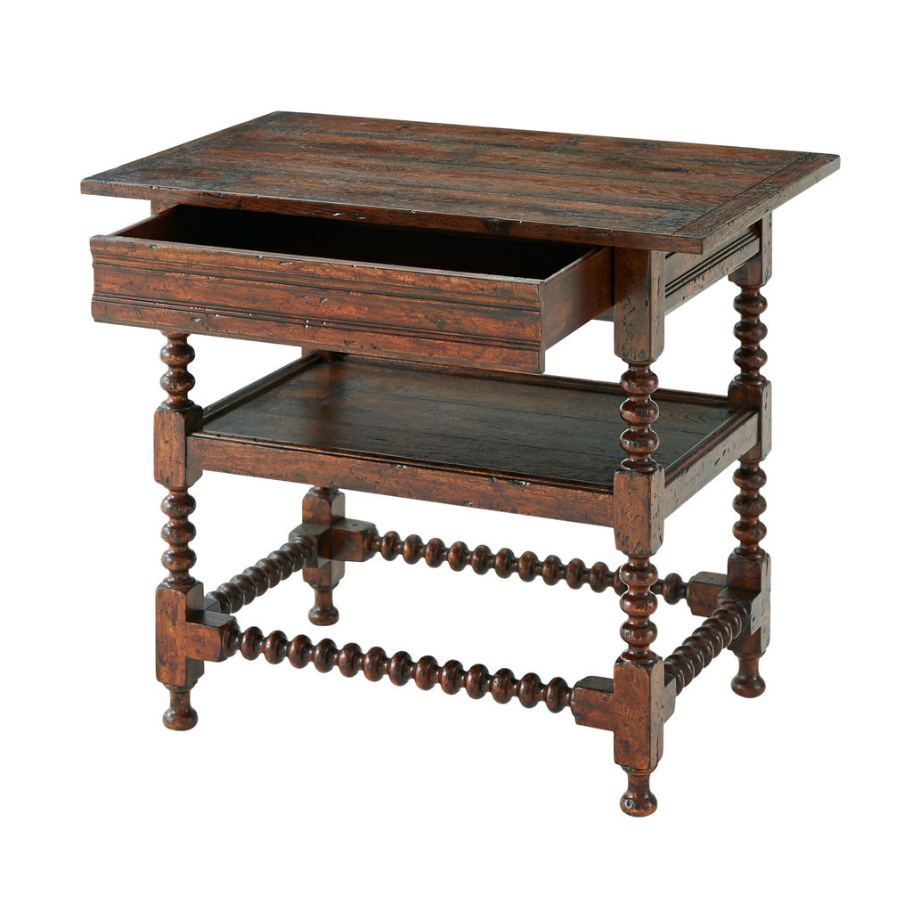 Mahogany Side Table  (27"H x 31.50"W x 20"D)