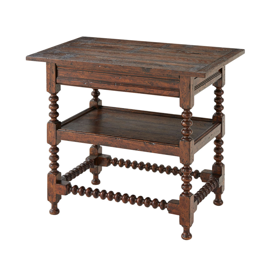 Mahogany Side Table  (27"H x 31.50"W x 20"D)