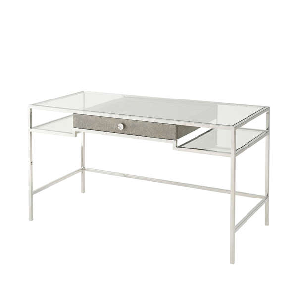 Tintagel Desk (Blue Mottled Eggshell)