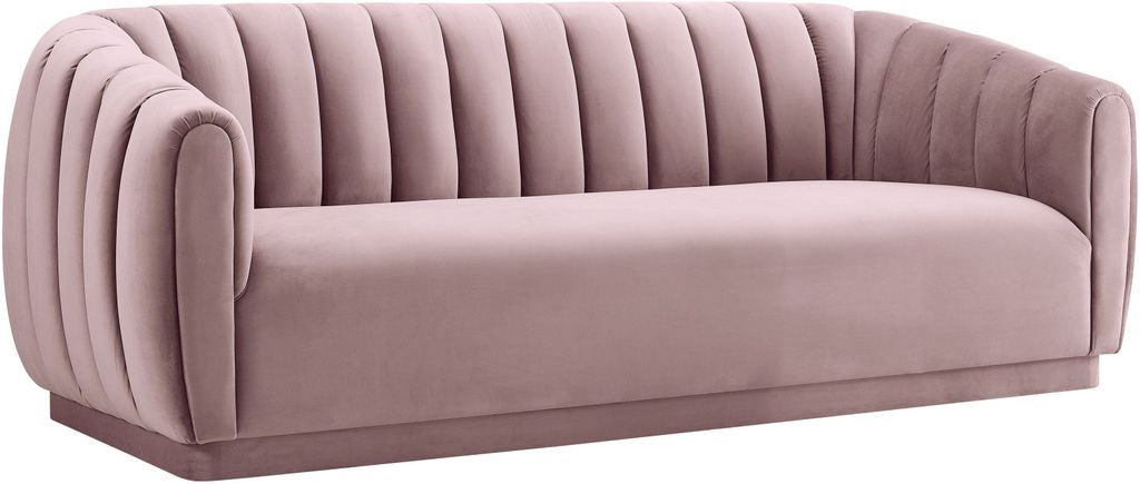 Arno Mauve Velvet Sofa