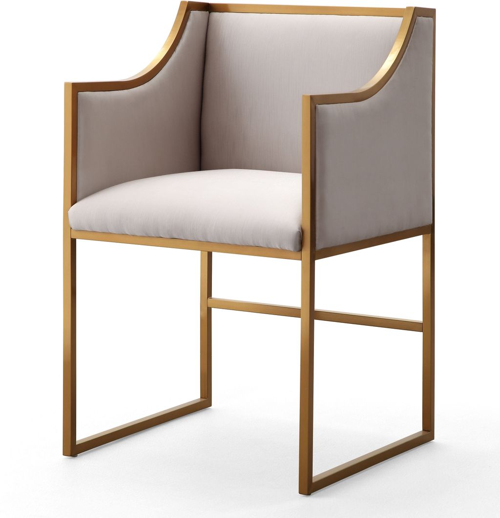 Preview image for Atara Cream Velvet Gold Chair