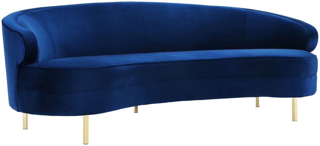 Preview image for Baila Navy Velvet Sofa