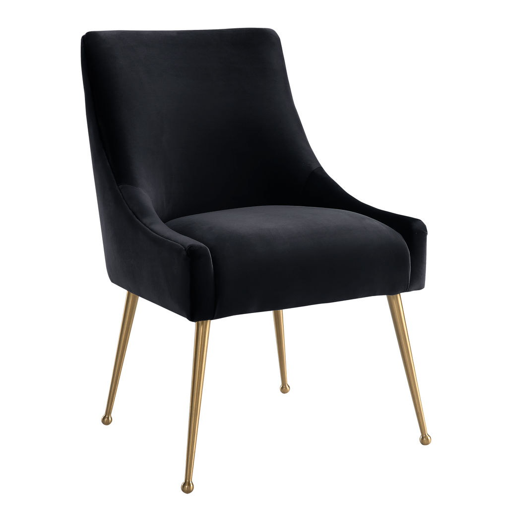 Preview image for Beatrix Black Velvet Side Chair