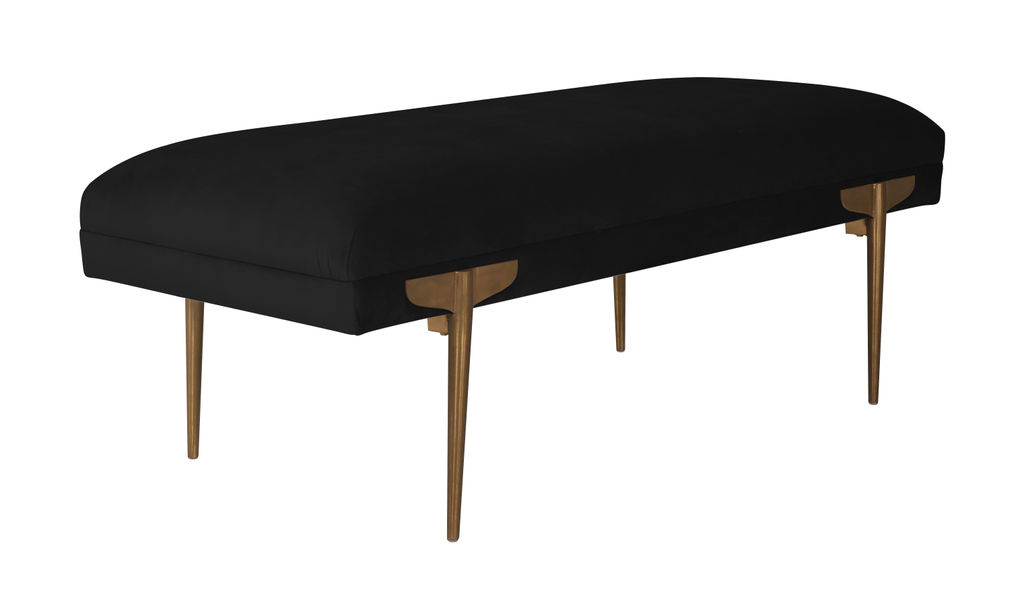 Preview image for Brno Black Velvet Bench