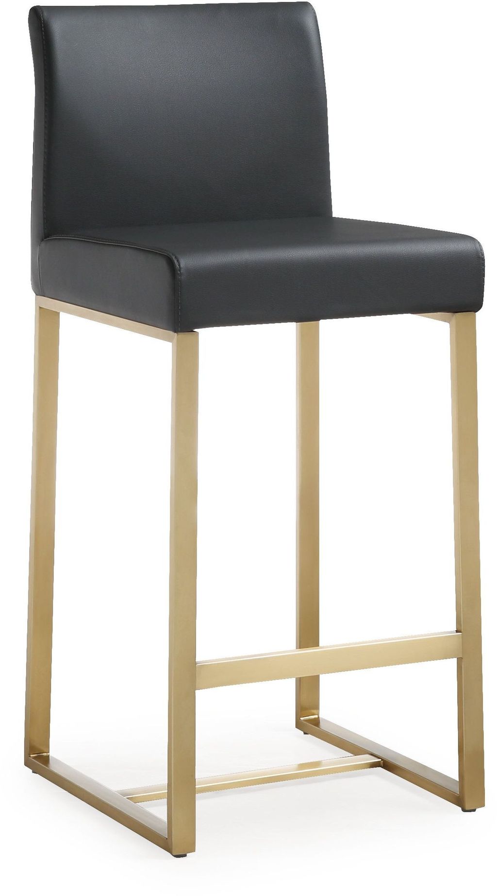 Denmark Black Gold Steel Counter Stool (Set Of 2)