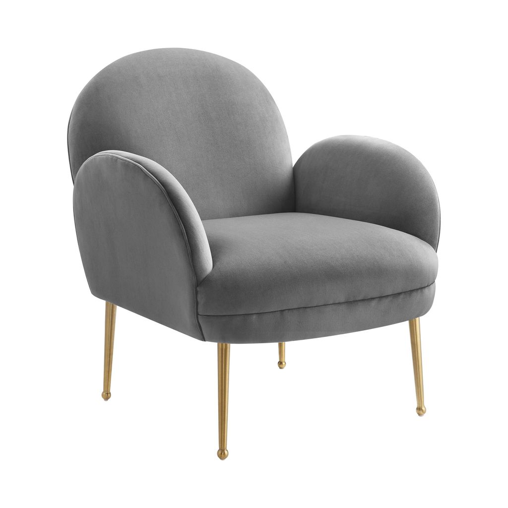 Preview image for Gwen Grey Velvet Chair
