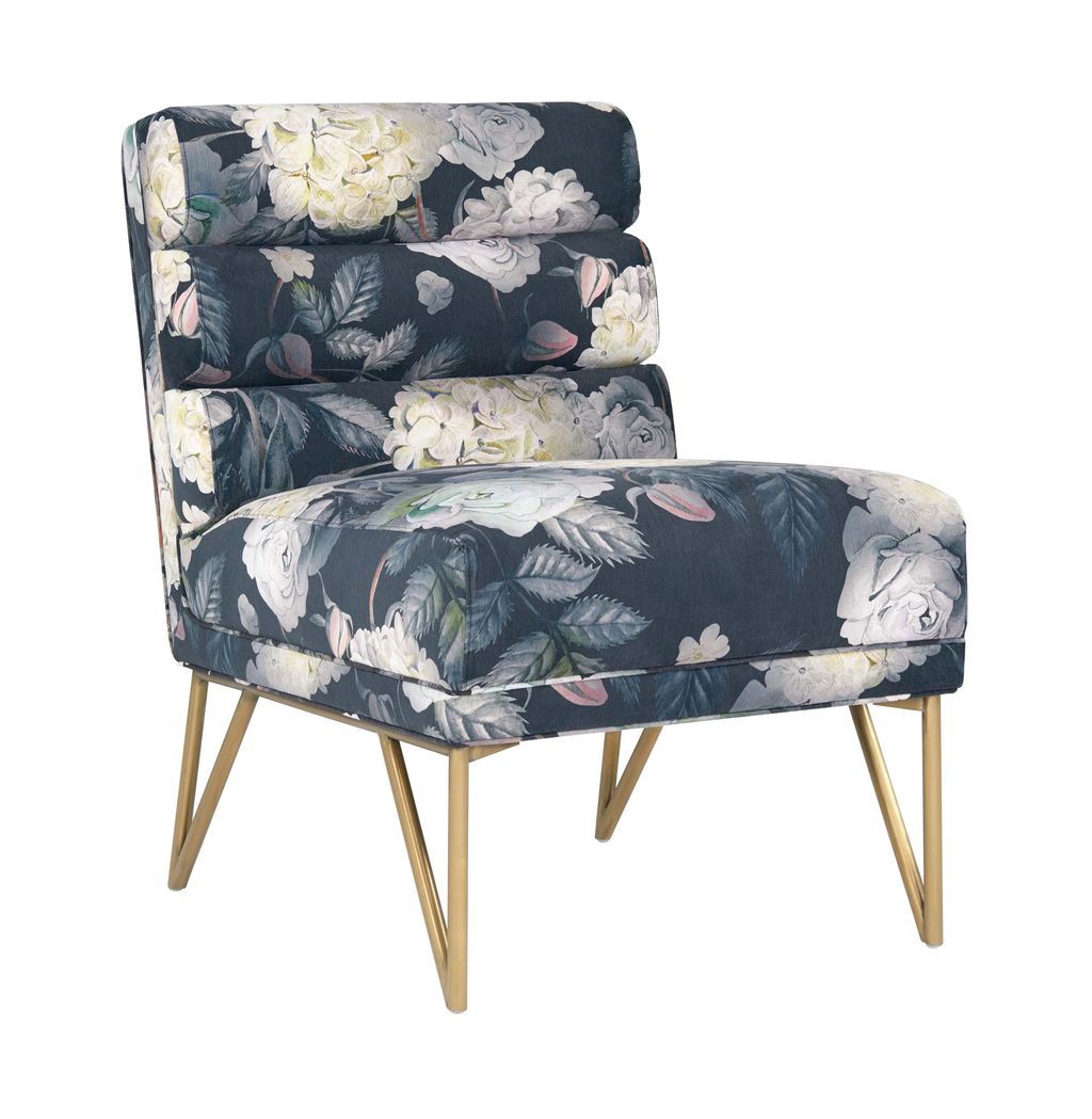 Preview image for Kelly Floral Velvet Chair