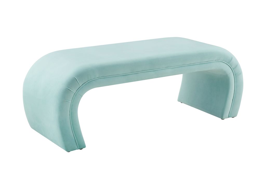 Preview image for Kenya Bright Blue Velvet Bench