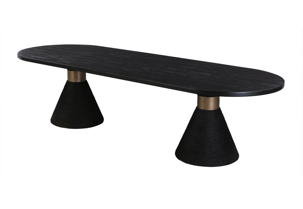 TOV Furniture Rishi Black Rope Table