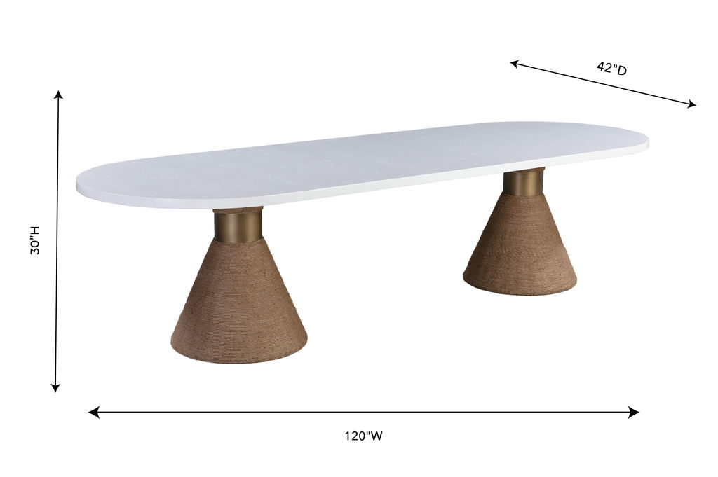 TOV Furniture Rishi Natural Rope Table