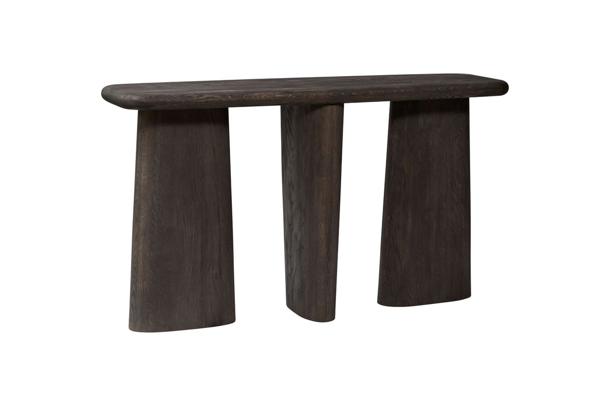 Rounded Console Table-Charcoal