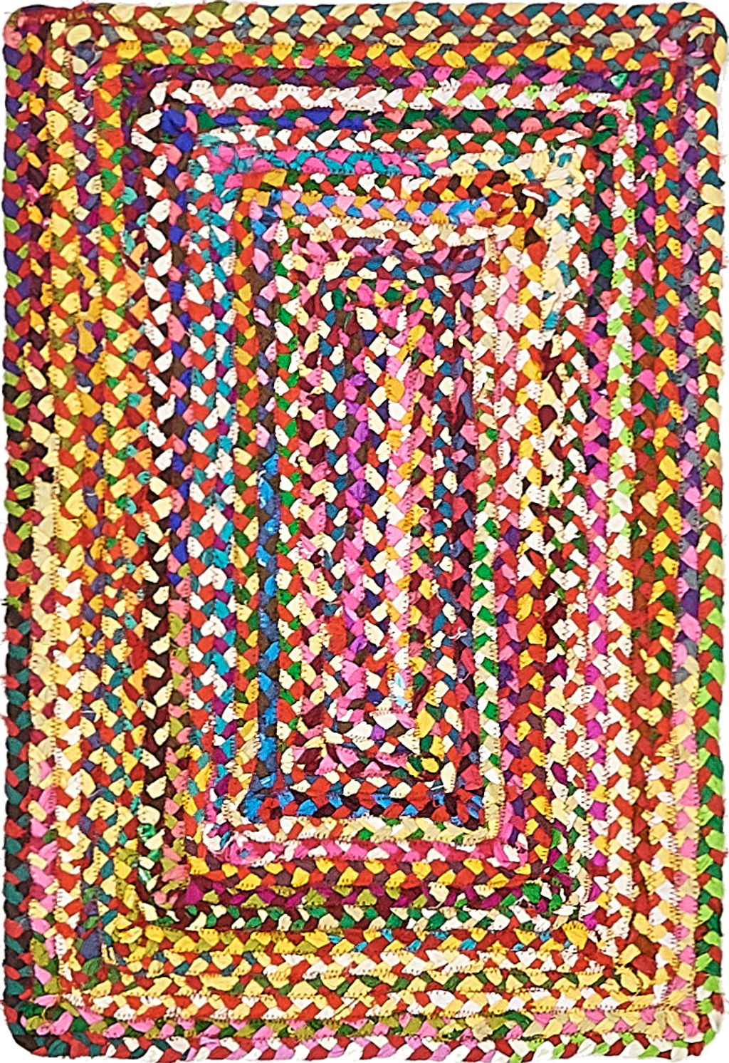 Preview image for Unique Loom Braided Chindi Rug, 2' 0 X 3' 0