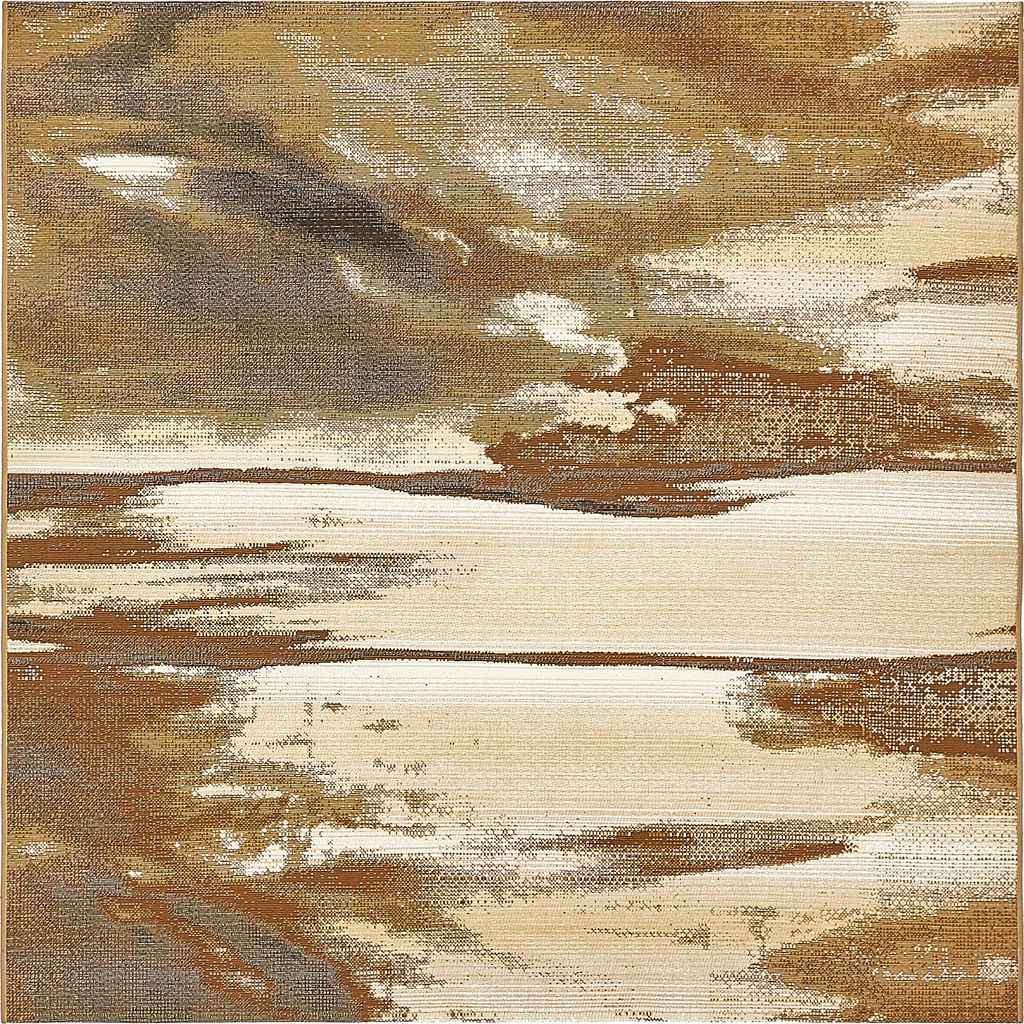 Preview image for Unique Loom Outdoor Shore Rug, 6' 0 X 6' 0