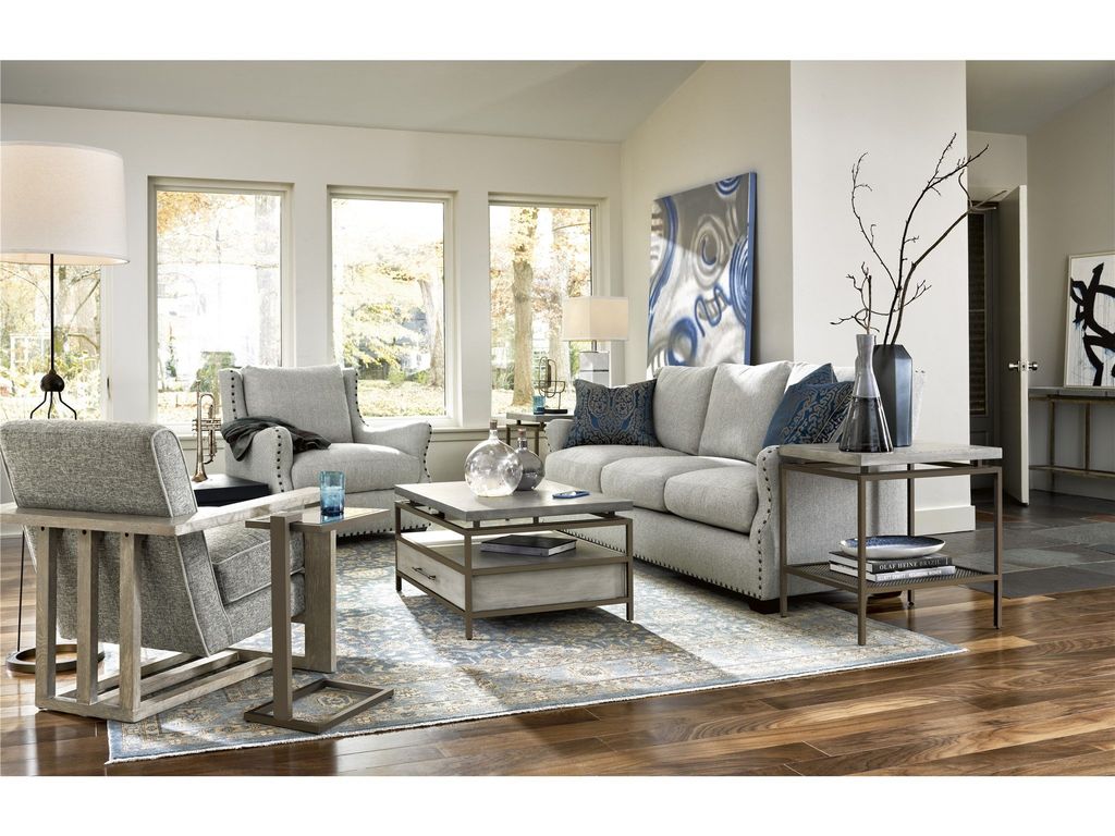 C Table Antiqued Mirror Top + Metal Frame