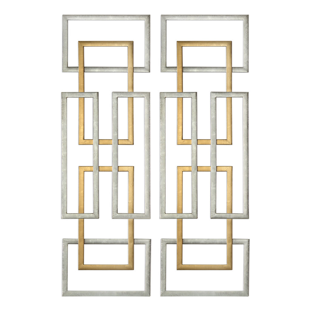Preview image for Aerin Geometric Wall Art, S/2
