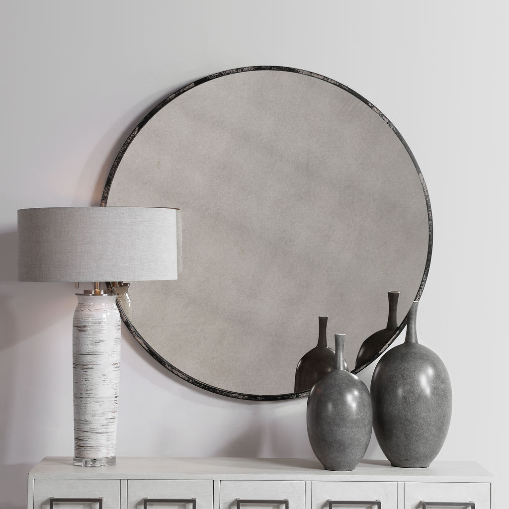 Argand Industrial Round Mirror