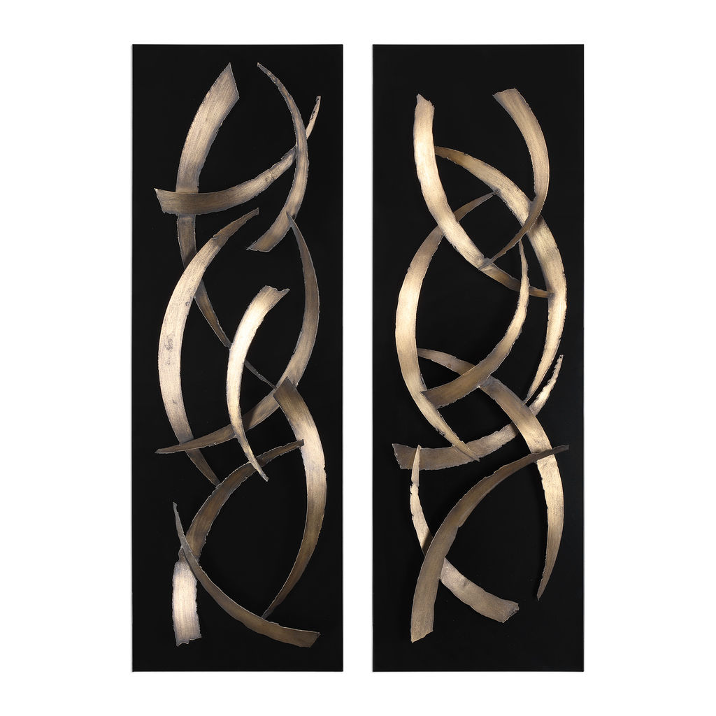 Preview image for Metal Wall Art, S/2 Brushstrokes