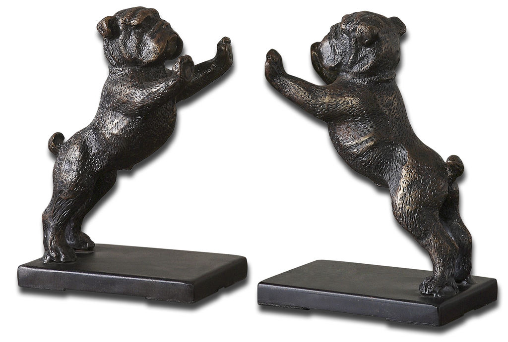 Bulldogs Cast Iron Bookends (Set of 2)