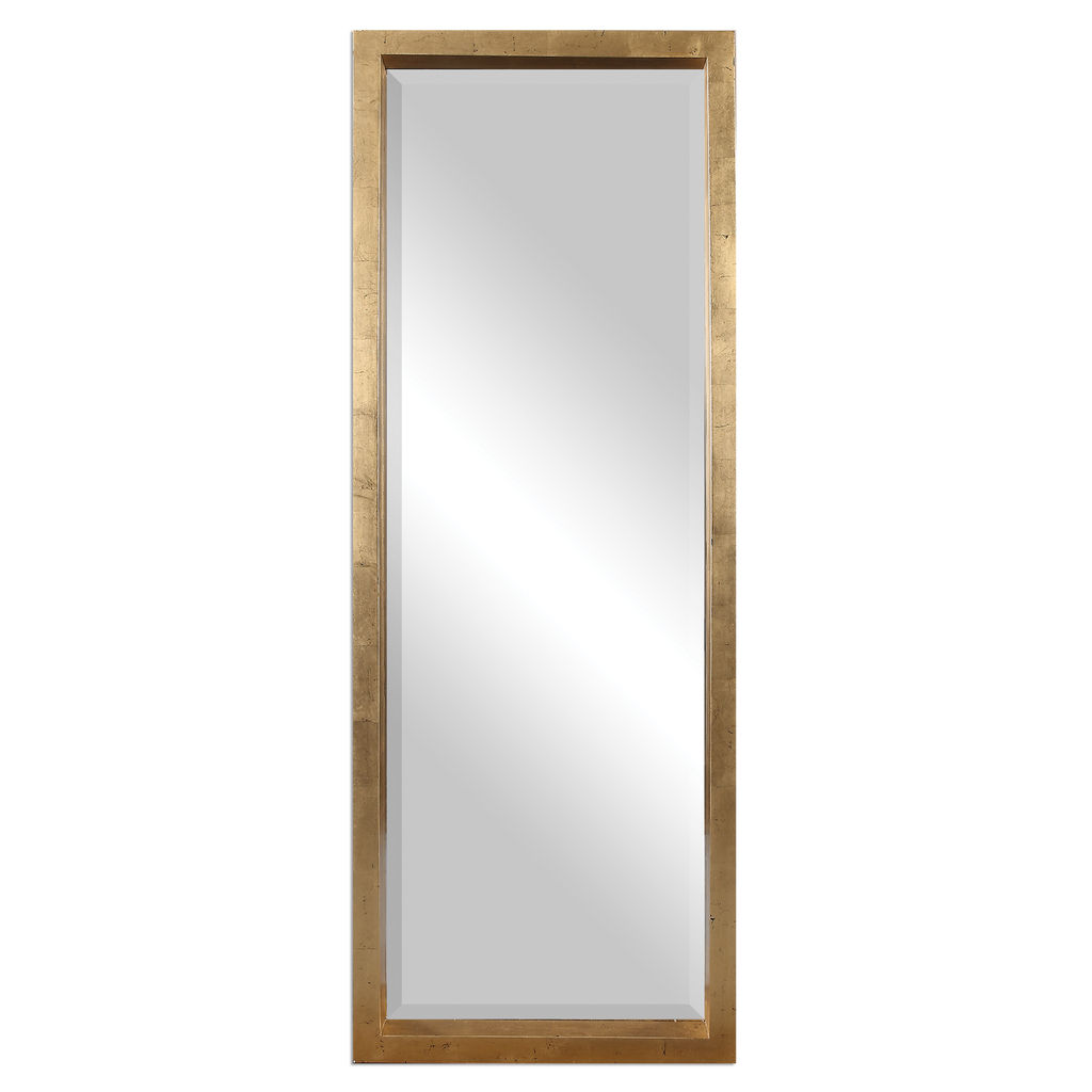 Antique Gold Leaf Leaner Mirror