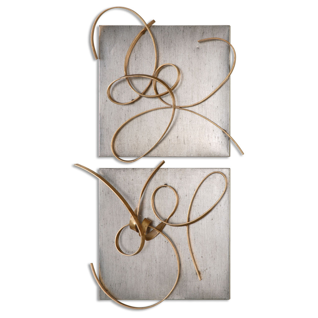 Preview image for Harmony Metal Wall Art, S/2