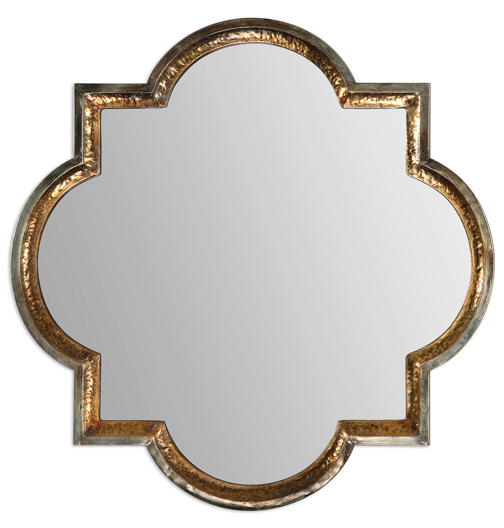 Antiqued Gold Mirror