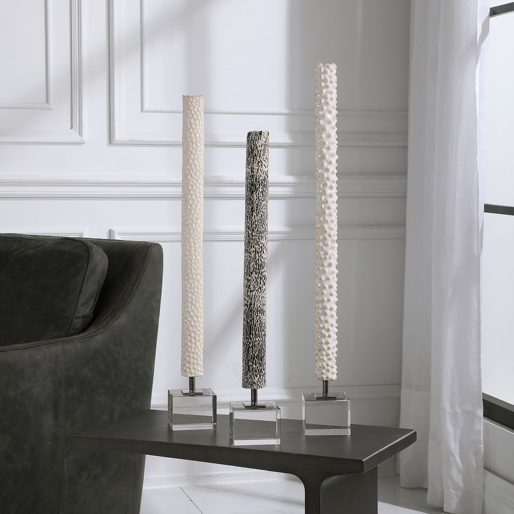 Makira Cylindrical Sculptures, S/3