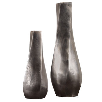 Noa Dark Nickel Vases Set/2