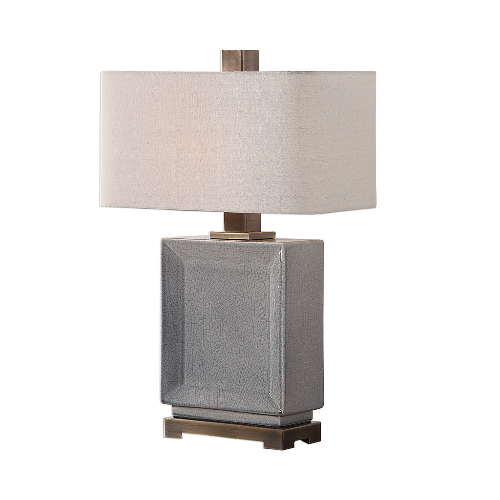 Preview image for Uttermost Abbot Crackled Gray Table Lamp