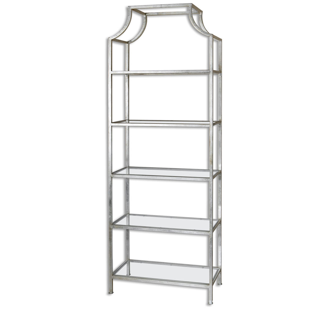 Preview image for Silver Etagere Shelving Unit