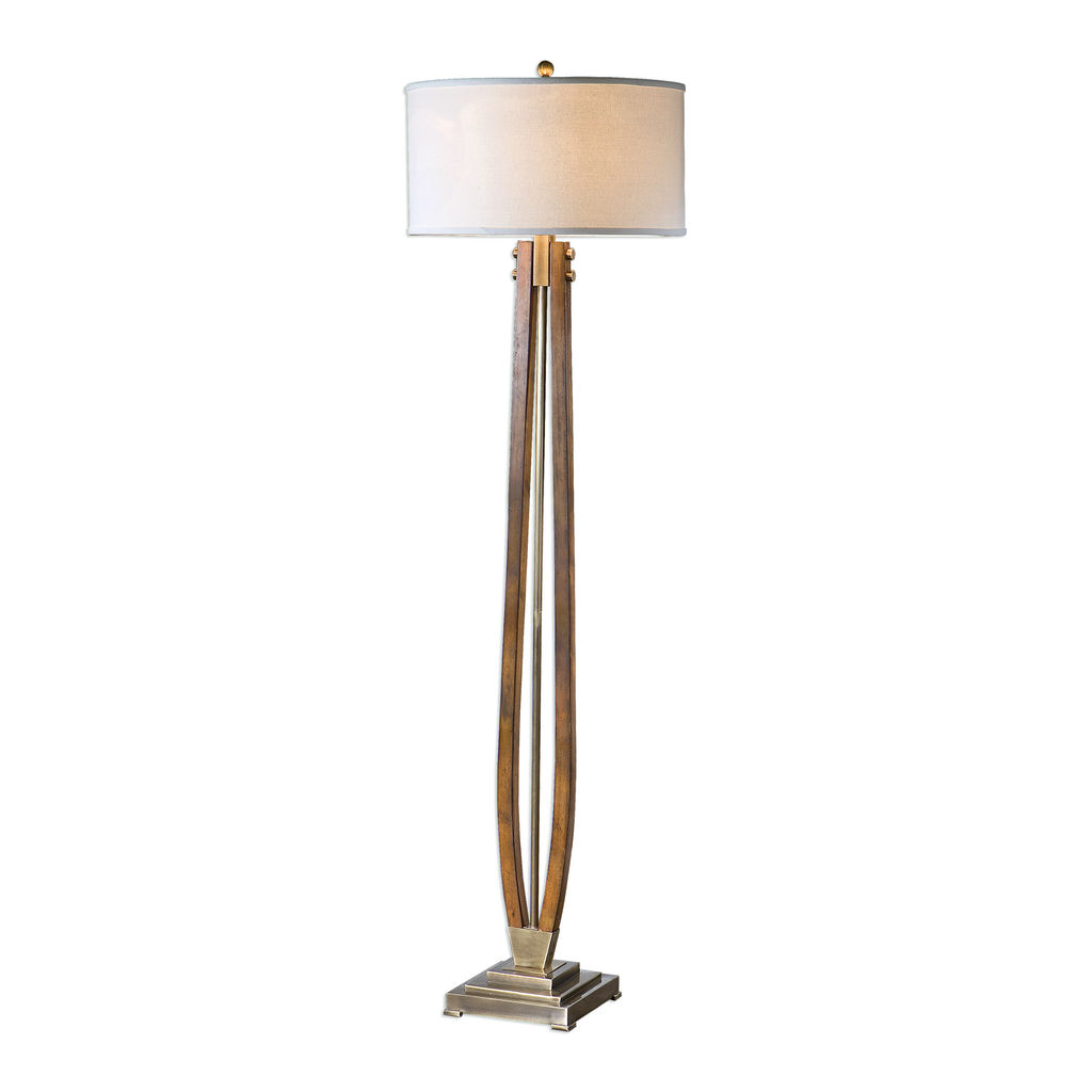 Preview image for Burnished Wood Floor Lamp