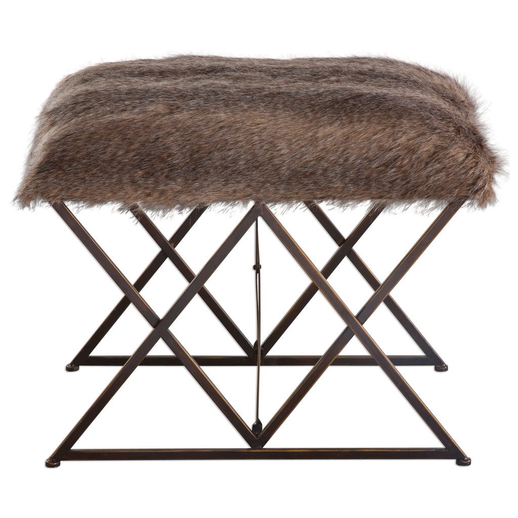 Preview image for Uttermost Brannen Plush Small Bench