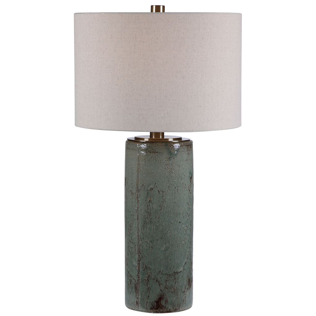 Preview image for Uttermost Callais Crackled Aqua Table Lamp
