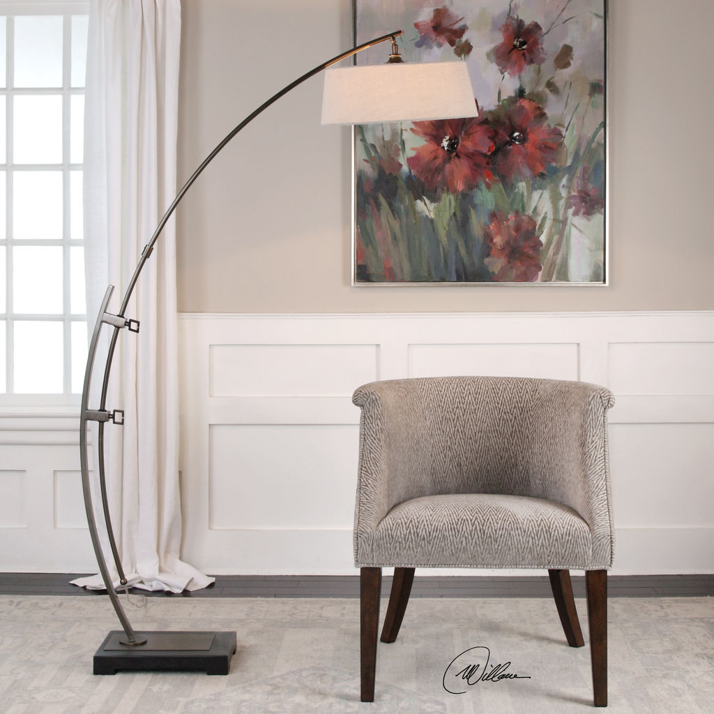 Bronze Arc Floor Lamp
