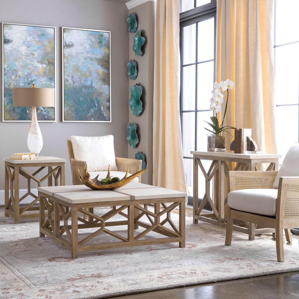 Uttermost Catali Stone End Table